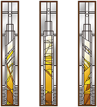 スタイリッシュなステンドグラスデザイン画