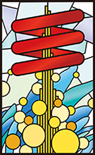 カラフルなステンドグラスデザイン画