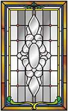 クラシカルなステンドグラスデザイン画
